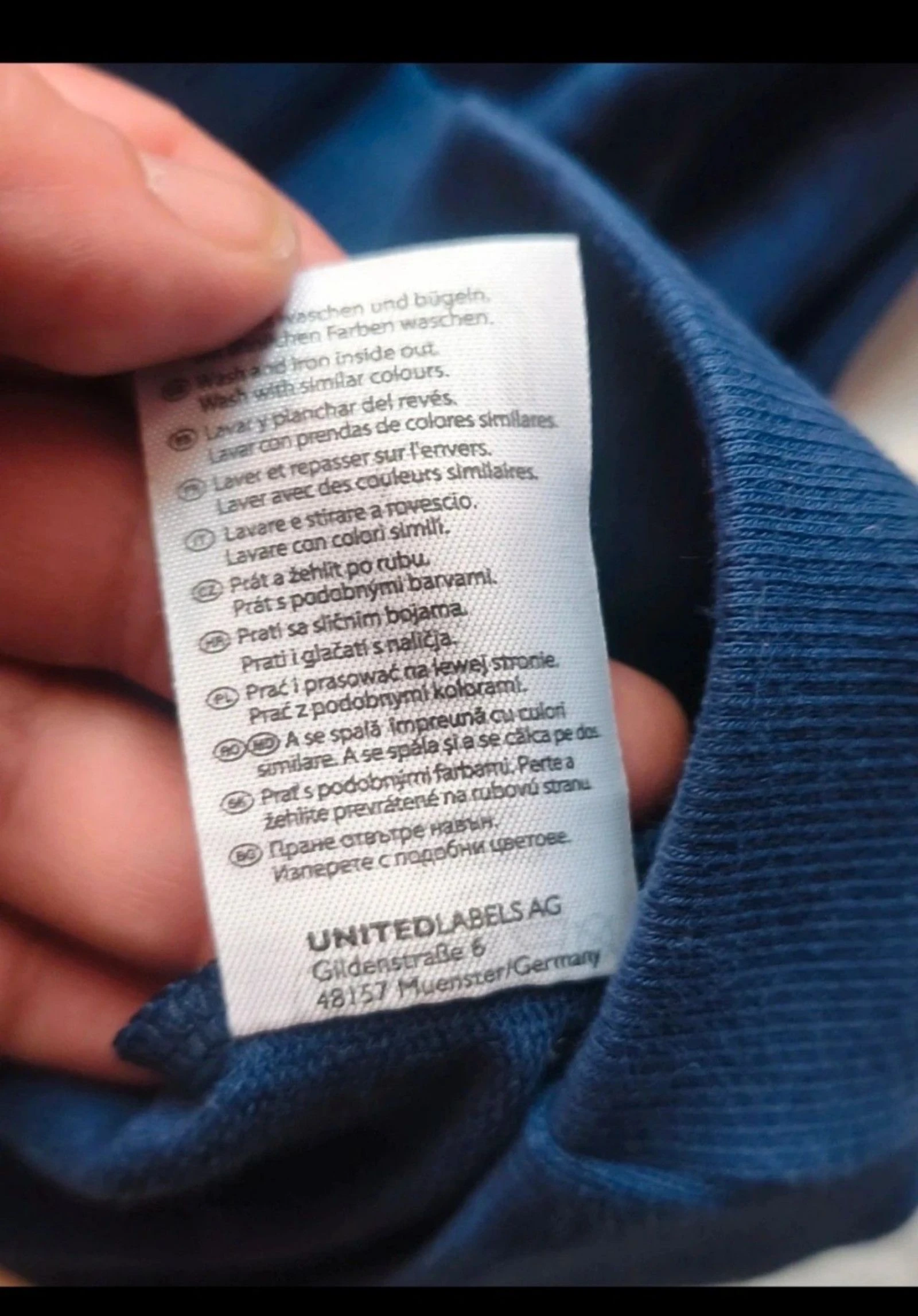 NASA Marine Blue "Crop" Sweatshirt - Maat L - 100% Katoen - Nieuw – photo 5